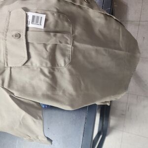 Men's Tan Button Up Shirt